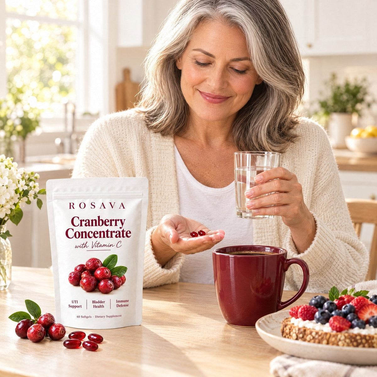 Rosava Cranberry Concentrate Softgels